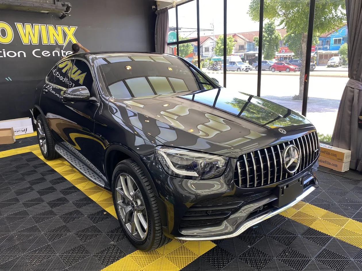 ผลงานฟิล์มกันรอยรอบคัน Mercedes-AMG GLC 53 สีดำ โดย Auto Winx