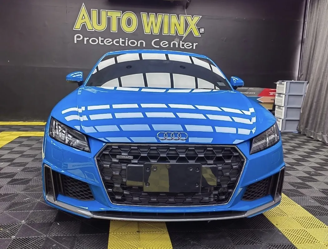 ผลงานฟิล์มกันรอยรอบคัน Audi TT สีน้ำเงิน โดย Auto Winx